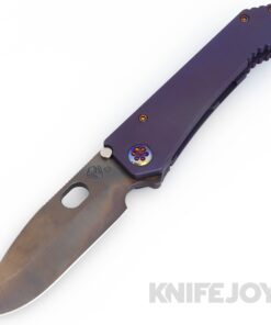 Medford Knives 187DP D2 Vulcan Blade with BB/ Violet Handles/ Flamed Hardware/ Violet Clip