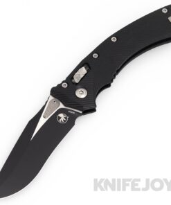 MICROTECH 137RL-1FLGTBK Amphibian RAM-LOK Folder Black Standard Blade with Fluted Black G10 Handles