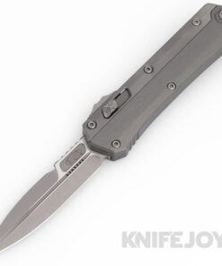MICROTECH 184-10APNC Glykon Bayonet OTF Auto Apocalyptic Standard Blade with Natural Clear Overlay Handles/ Nickel Boron Internals