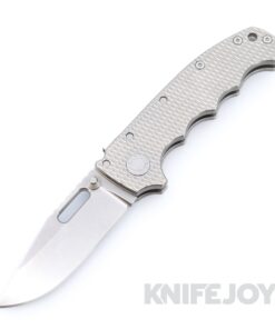 Demko Knives MGAD20 V1 Clip Point Magnacut Blade with Finger Groove Titanium Textured Handles
