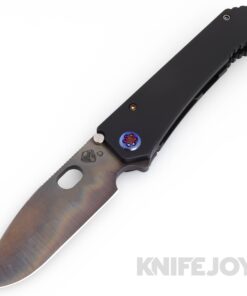 Medford Knives 187DP D2 Vulcan Drop Point Blade with DLC Handles/ Flamed Hardware and Clip