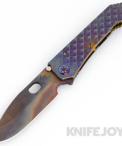 Medford Knives 187DP D2 Vulcan Drop Point Blade with Bronze "Art Deco" Handles/ Flamed Hardware and Clip