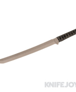 Hoback Knives HOB4204 Kwaichete Fixed Blade 154CM Stonewash Bade with Grey Cord-Wrap over Polished Black Stingray Handle
