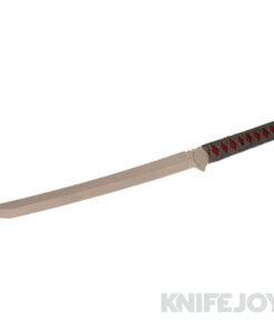 Hoback Knives HOB4205 Kwaichete Fixed Blade 154CM Stonewash Bade with Grey Cord-Wrap over Polished Red Stingray Handle