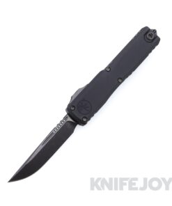MICROTECH 1121-1DLCTSH Ultratech ZBP OTF Auto Single Edge DLC Standard Blade with Black Shadow Aluminum Handles