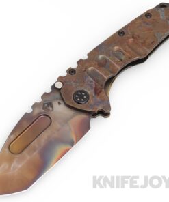 Medford Knives Praetorian "T" S45VN Vulcan Tanto Blade with "Scorched Earth" Handles/ Old School Bronze Spring/ OSTumPVD Hardware and Clip/ Vulcan Breaker