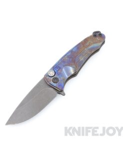 Medford Smooth Criminal Flipper Knife Acid Distressed S45VN Blade with Scorched Earth Titanium Handles / Old School Bronze Spring / Distressed Black Hardware and Clip