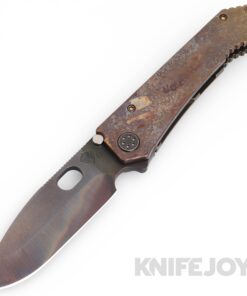 Medford Knives 187DP D2 Vulcan Drop Point Blade with Scorched Earth Handles/ OSTumPVD Hardware and Clip