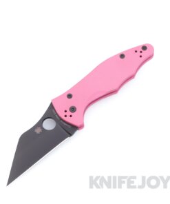 Spyderco C85GPNBKP2 Yojimbo 2 Folder SPRINT RUN Pink G-10 Handle Black Blade