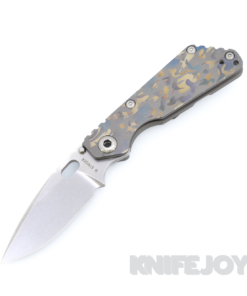 Mick Strider Custom Knives MSC Custom SnG Satin S30V Blade with Laser DIGI Hurricane Pattern Ti Handles