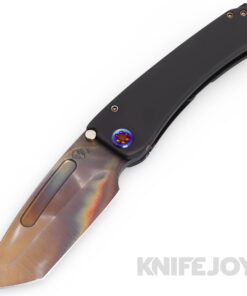 Medford Knives Marauder-H S45VN Vulcan Tanto Blade with DLC Contoured Handles/ Flamed Hardware/ DLC Flats Clip