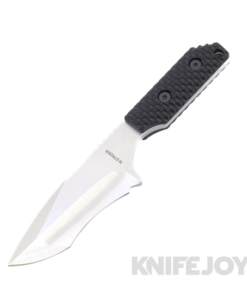 Strider Knives EBDB Fixed Blade Spearpoint Satin Blade with Black Gunner Grip Handles