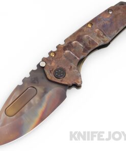 Medford Knives Praetorian "T" S45VN Vulcan Drop Point Blade with Scorched Earth Handles/ "OS" TumPVD Hardware and Clip