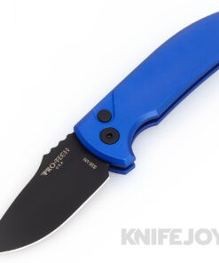 Pro-tech Knives PTLG403-BLUE SBR Short Bladed Rockeye Auto Blue Handle/Black Blade Auto