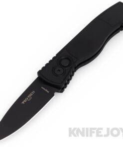 Pro-tech Knives PTT-203 Tactical Response 2 Auto Folder Plain Edge DLC Black Magnacut Blade with Black Aluminum Handles/ Textured Corners