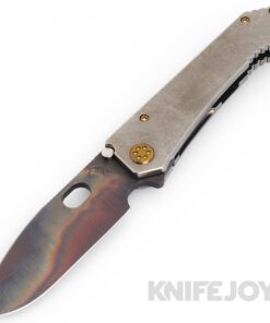 Medford Knives 187DP D2 Vulcan Blade with Tumbled Handles/ Bronze Hardware and Clip