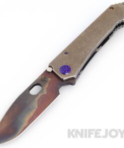 Medford Knives 187DP D2 Vulcan Blade with Tumbled Handles/ Violet Hardware and Clip