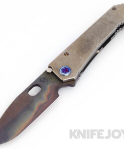 Medford Knives 187DP D2 Vulcan Blade with Tumbled Handles/ Flamed Hardware and Clip