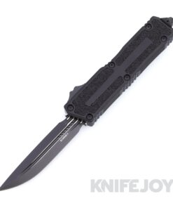 MICROTECH 1180-1T Scarab II GEN III Auto OTF Double Edge Tactical Standard Blade with Black Aluminum Handles