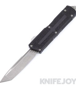MICROTECH 1279-10AP Scarab II GEN III Auto OTF Tanto Edge Apocalyptic Standard Blade with Black Aluminum Handles