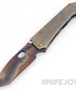 Medford Knives 187DP D2 Vulcan Tanto Blade with Tumbled Handles/ Bronze Hardware and Clip