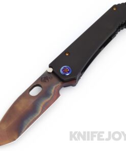Medford Knives 187DP D2 Vulcan Tanto Blade with DLC Handles/ Flamed Hardware and Clip