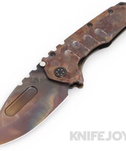 Medford Knives Praetorian "T" S45VN Vulcan Drop Point Blade with Scorched Earth Handle/ OS TumPVD Hardware and Clip