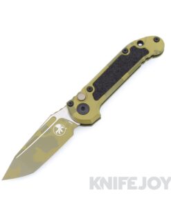 MICROTECH 1136-1BOCS-Z4 Signature Series L.U.D.T. GEN III Auto Tanto Edge Bazooka Camo Cerakote with Bazooka Camo Cerakote Aluminum Handles
