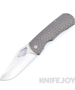 McNees Knives DX Dixon 3.75" Satin Stonewash Magnacut Blade and Honeycomb Stonewash Titanium Handles