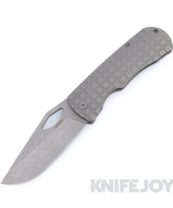 McNees Knives DX Dixon 3.75" Stonewash Magnacut Blade and Frag Textured Stonewash Titanium Handles