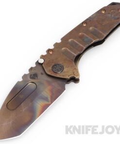 Medford Knives Praetorian "T" S45VN Vulcan Tanto Blade with Scorched Earth Handle/ OS TumPVD Hardware and Clip