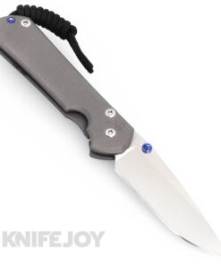 Chris Reeve Knives Small Sebenza 31 LEFT HAND Drop Point Magnacut Blade with Plain Titanium Handles