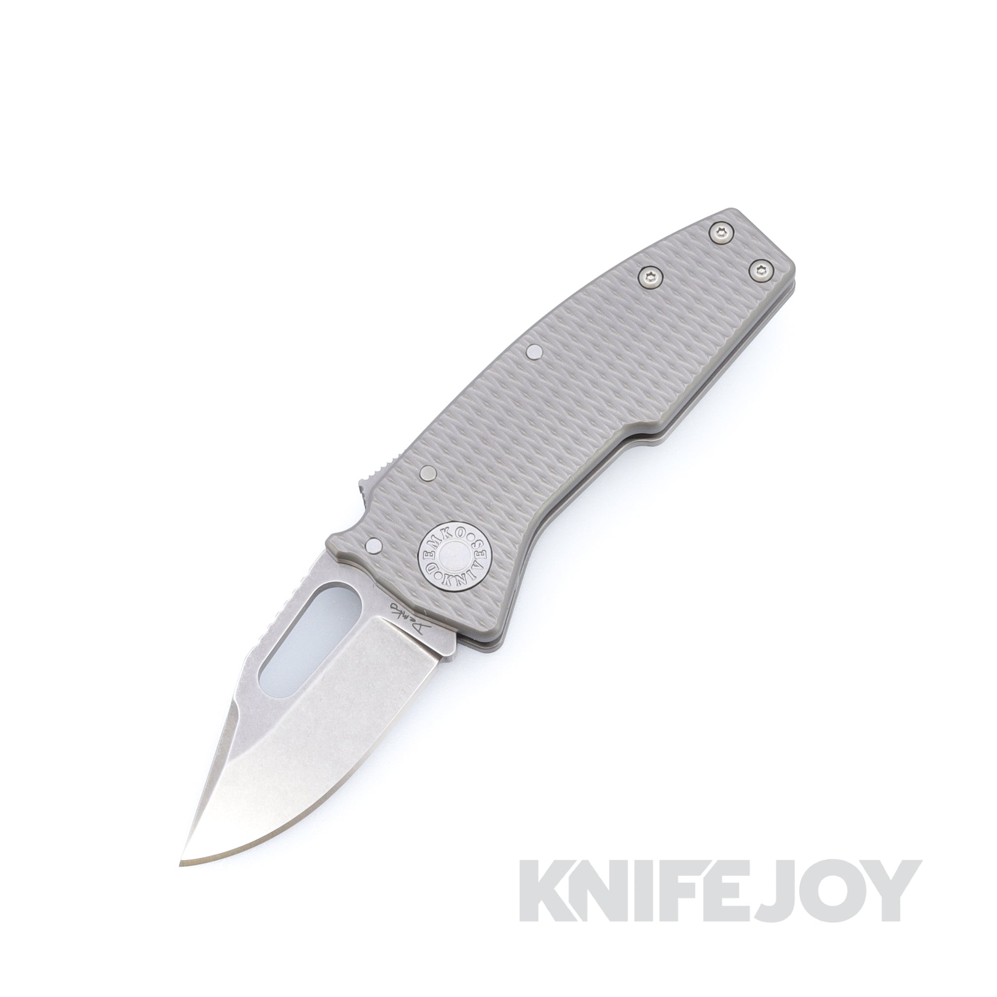 Demko Knives Nano-Shark 20CV Clip Point Blade with Milled Titanium Handles
