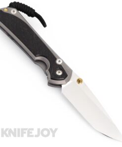Chris Reeve Knives Large Sebenza 31 LH Drop Point Magnacut Double Gold Lug Blade with Bog Oak Inlay Matte Handles