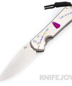 Chris Reeve Knives Large Sebenza 31 Drop Point Magnacut Blade with Unique Graphic/ Titanium Handles