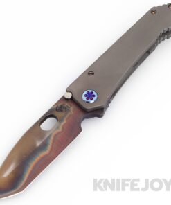 Medford Knives 187DPT D2 Vulcan Tanto Blade with BB/Gray Handles/ Flamed Hardware and Clip