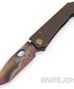 Medford Knives 187DPT D2 Vulcan Tanto Blade with BB/Bronze Handles/ Bronze Hardware and Clip