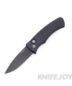 Pro-Tech Knives DUKE2103 Duke 2 Auto Black DLC Magnacut Blade with Black Aluminum Handles / Blasted Hardware / Black Clip