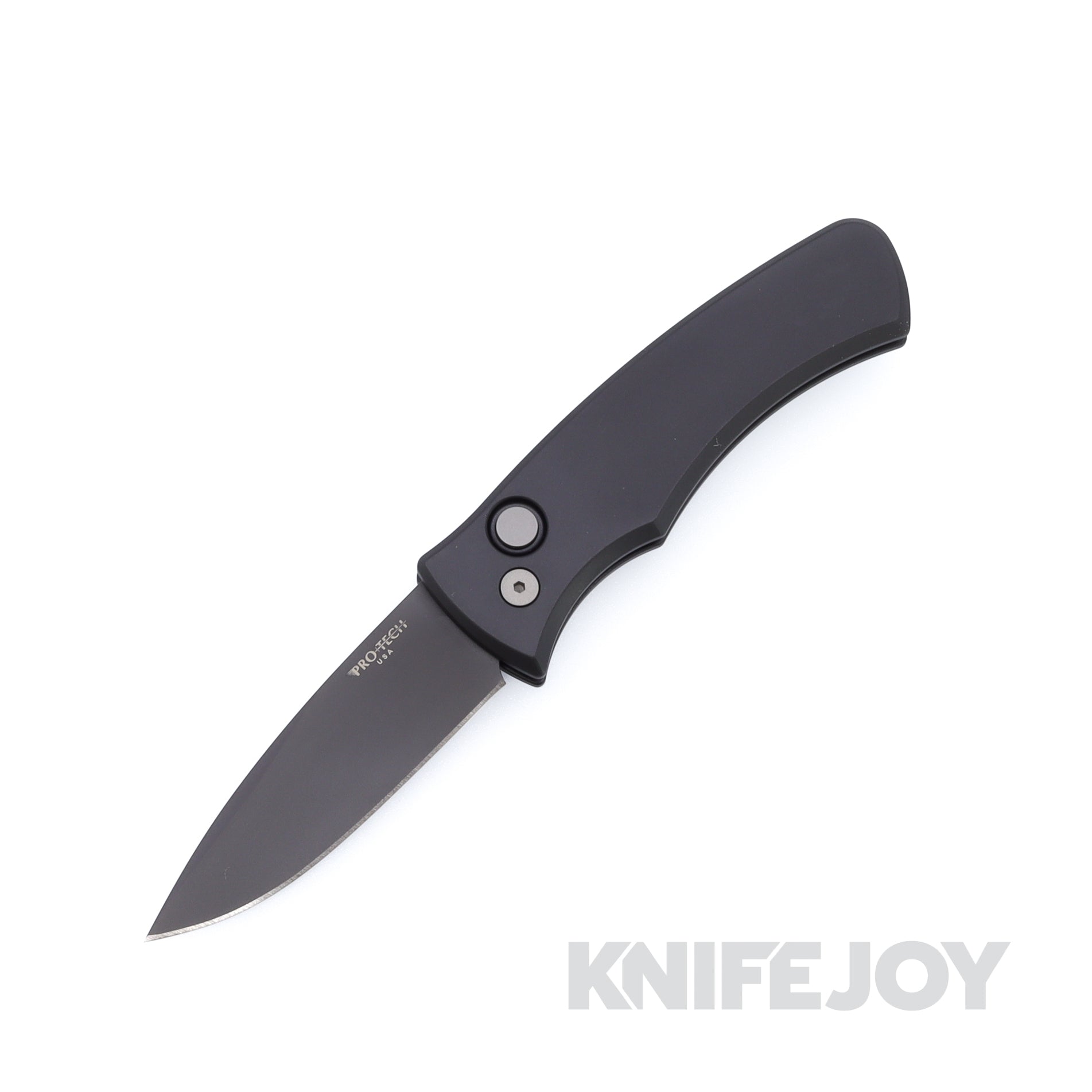 Pro-Tech Knives DUKE2103 Duke 2 Auto Black DLC Magnacut Blade with Black Aluminum Handles / Blasted Hardware / Black Clip