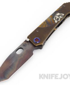Medford Knives 187DPT D2 Vulcan Tanto Blade with Bronze IndianHead Handles/ Flamed Hardware and Clip
