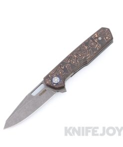 Mechforce x Oeser Collab Nebo V2 Folder with Acidwash ELMAX Blade and Copper Carbon Fiber Handles