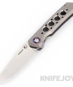 Enrique Pena Custom La Victoria Front Flipper Plain Satin Blade with Titanium Scales/ Mokuti Clip and Collar