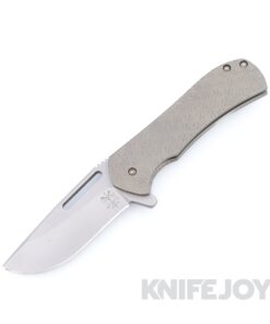 Doc Shiffer Knives Field Grade Recon Folder Magnacut Blade with Angle Textured Titanium Handles