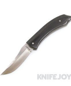 Chuck Gedraitis Custom Knives Toucan Slipjoint Knife with AEB-L Clip Point Blade and Linen Micarta Scales / Ti Liners and Spacers / CPM 154 Insert