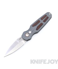 Hogue 64233 Ballista II Auto Folder Tumbled Bayonet Magnacut Blade with Matte Grey Aluminum Frame and Cocobolo Inserts