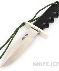 Randall Made Knives Model 15-5 1/2 Attack Knife Plain Blade with Black Micarta Handles