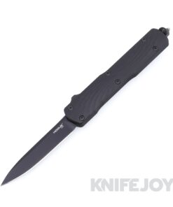Hogue Knives 34870 Counterstrike OTF Auto Black PVD 20CV Drop Point Blade with Solid Black G10 Cover and Black Aluminum Case