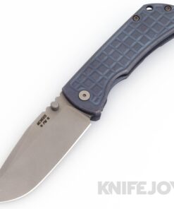 McNees Knives PM Mac2 3.5"- Gen2 Magnacut Blade and Atomic Blue/Bronze Frag Titanium Handles