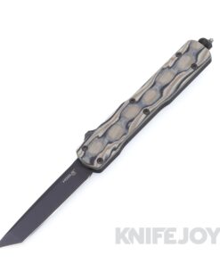 Hogue Knives 34867 Counterstrike OTF Auto Black PVD 20CV Tanto Blade with G-Mascus Dark Earth G10 Cover and Black Aluminum Case