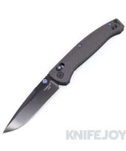 Hogue 24492-LIM Mysto Collector Series ABLE Lock™ Manual Folder Clip Point Black Cerakote Magnacut Blade / Black Carbon Fiber Frame with Blue Tritium Insert
